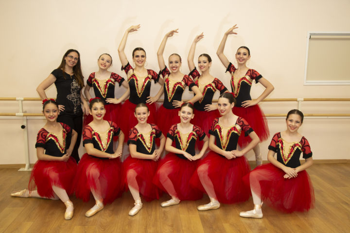 La classe di danza classica della sede romana, secondo corso